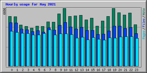 Hourly usage for May 2021