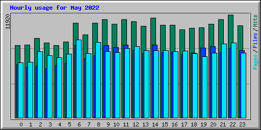 Hourly usage for May 2022