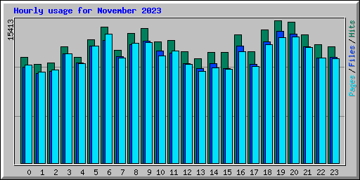 Hourly usage for November 2023
